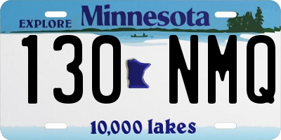 MN license plate 130NMQ