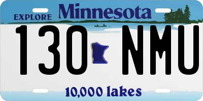 MN license plate 130NMU