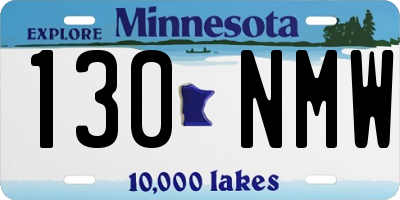 MN license plate 130NMW