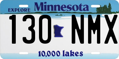 MN license plate 130NMX