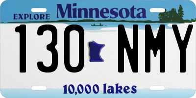 MN license plate 130NMY
