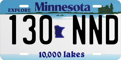 MN license plate 130NND