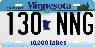 MN license plate 130NNG