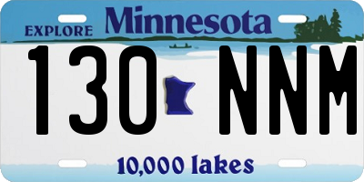 MN license plate 130NNM