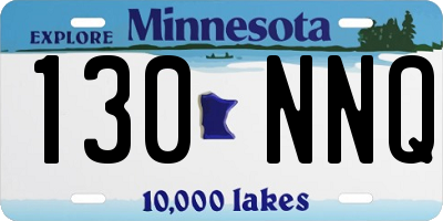 MN license plate 130NNQ