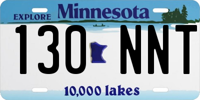 MN license plate 130NNT