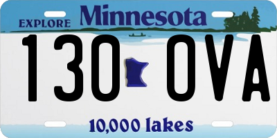 MN license plate 130OVA