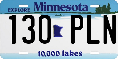 MN license plate 130PLN