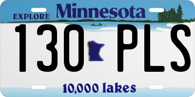 MN license plate 130PLS