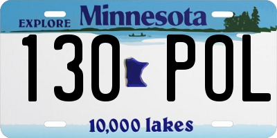 MN license plate 130POL