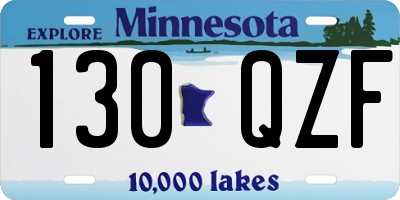 MN license plate 130QZF