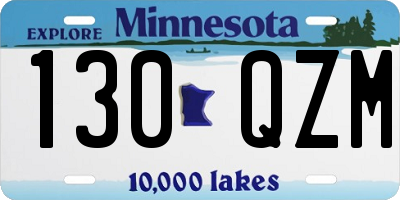MN license plate 130QZM