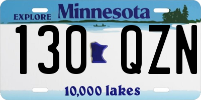 MN license plate 130QZN