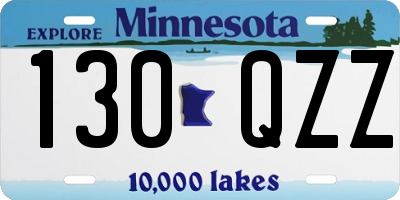 MN license plate 130QZZ