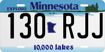 MN license plate 130RJJ
