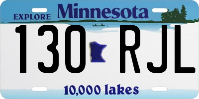 MN license plate 130RJL