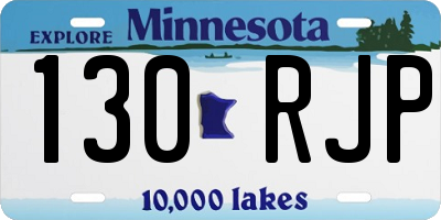 MN license plate 130RJP