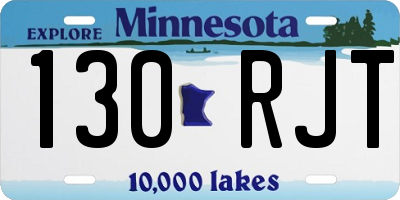 MN license plate 130RJT