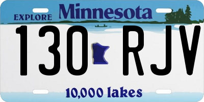 MN license plate 130RJV