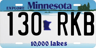 MN license plate 130RKB