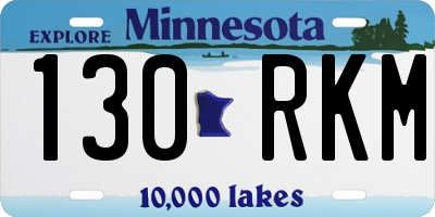 MN license plate 130RKM