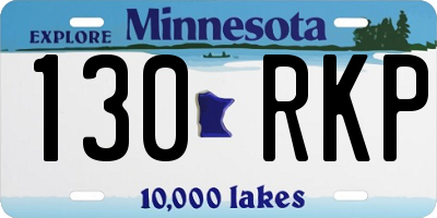 MN license plate 130RKP