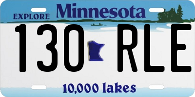 MN license plate 130RLE