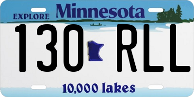 MN license plate 130RLL