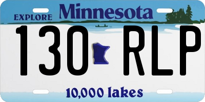 MN license plate 130RLP