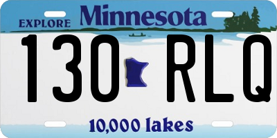 MN license plate 130RLQ