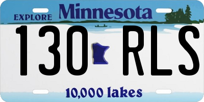 MN license plate 130RLS