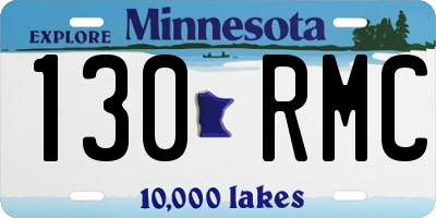 MN license plate 130RMC