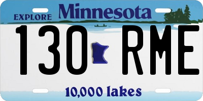 MN license plate 130RME