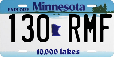 MN license plate 130RMF