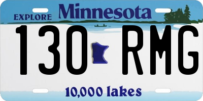 MN license plate 130RMG