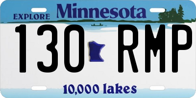 MN license plate 130RMP