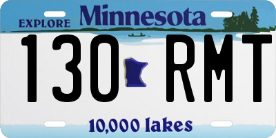 MN license plate 130RMT