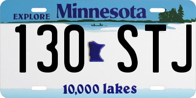MN license plate 130STJ