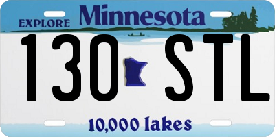 MN license plate 130STL