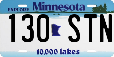 MN license plate 130STN
