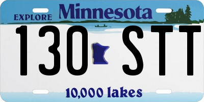 MN license plate 130STT