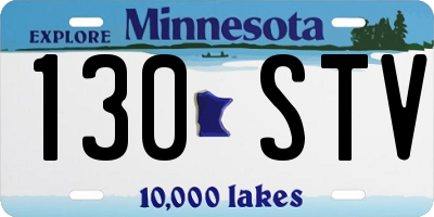 MN license plate 130STV