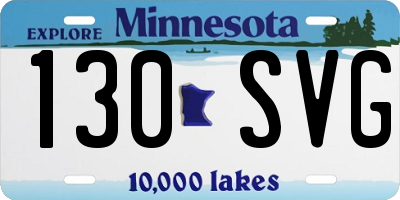 MN license plate 130SVG