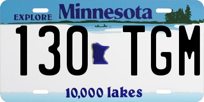 MN license plate 130TGM