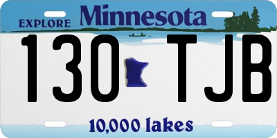 MN license plate 130TJB