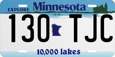 MN license plate 130TJC