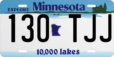 MN license plate 130TJJ