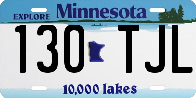 MN license plate 130TJL