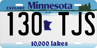 MN license plate 130TJS