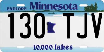 MN license plate 130TJV